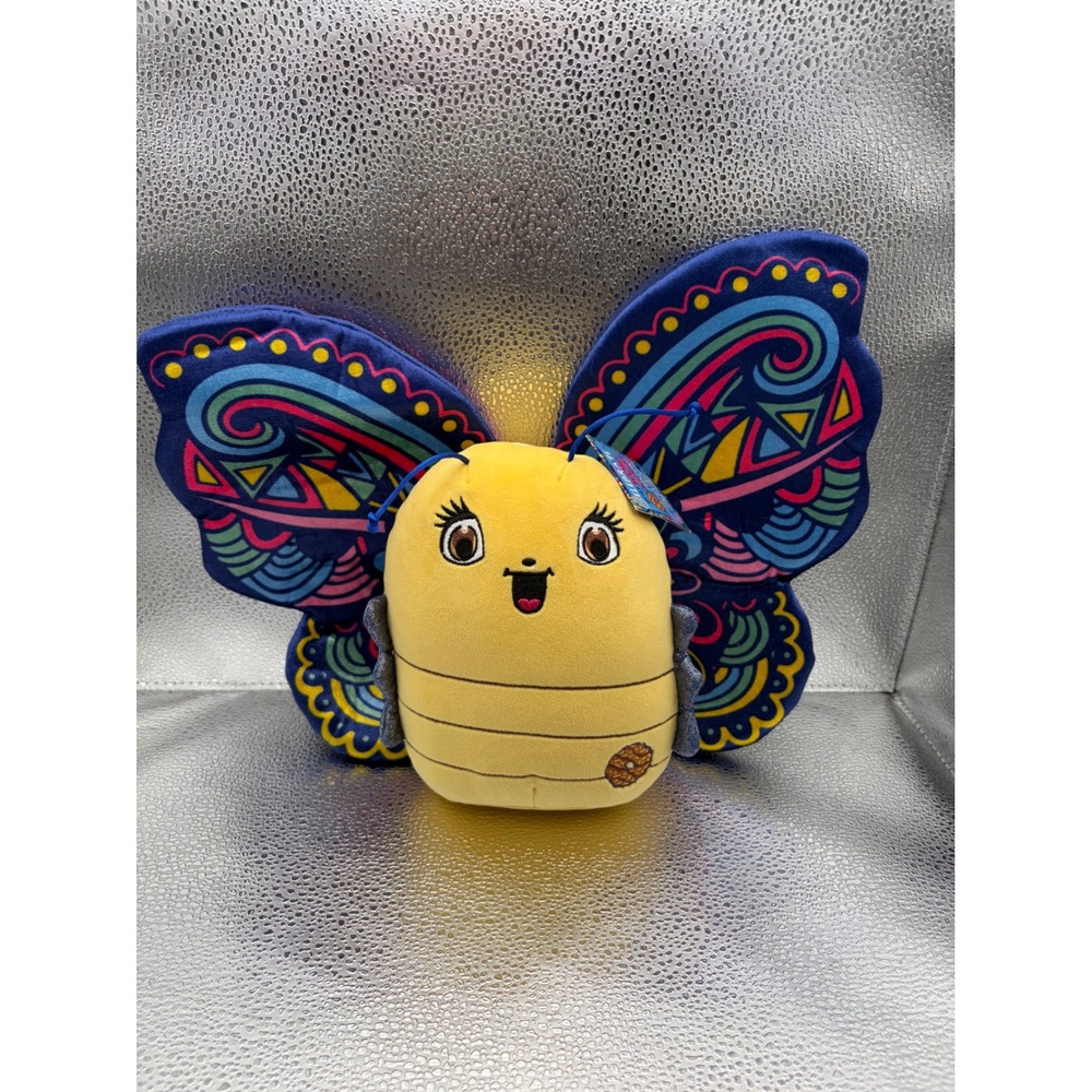 Little Brownie Bakers Originals Butterfly Plush Yellow Blue Patterned Wings 2019
